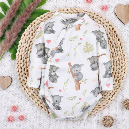Body kimono bebé Dulce Koala algodón orgánico Polonia talla única