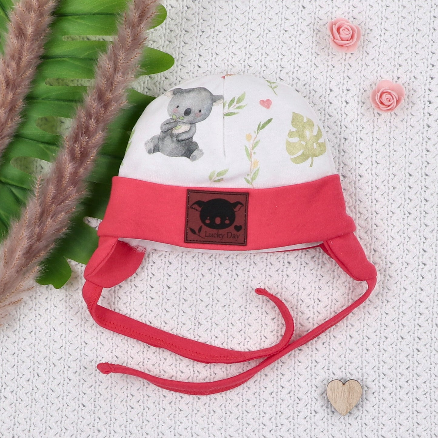 Gorro prematuro bebé Dulce Koala algodón orgánico Polonia