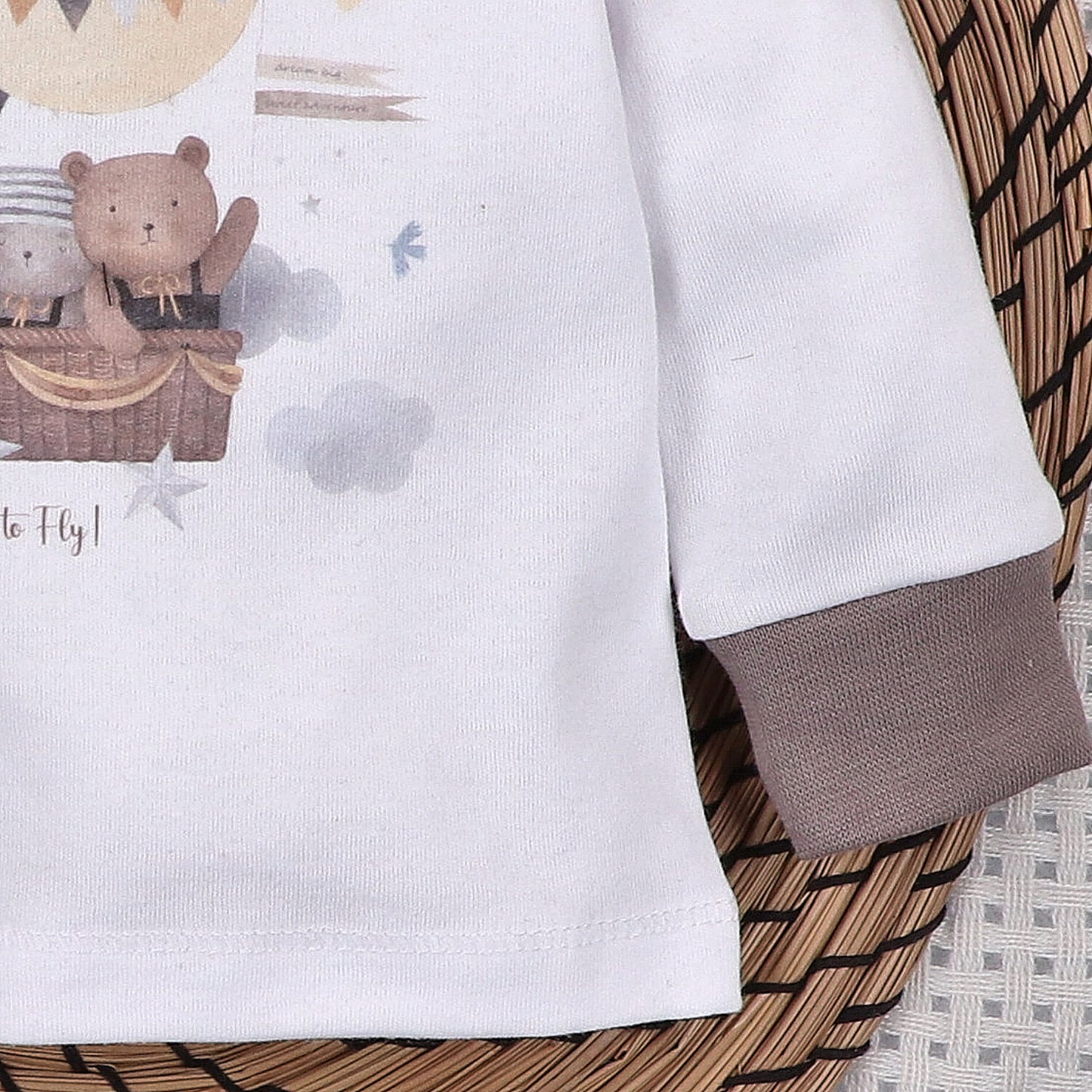 Blusa bebé Balloon Friends algodón orgánico estampado