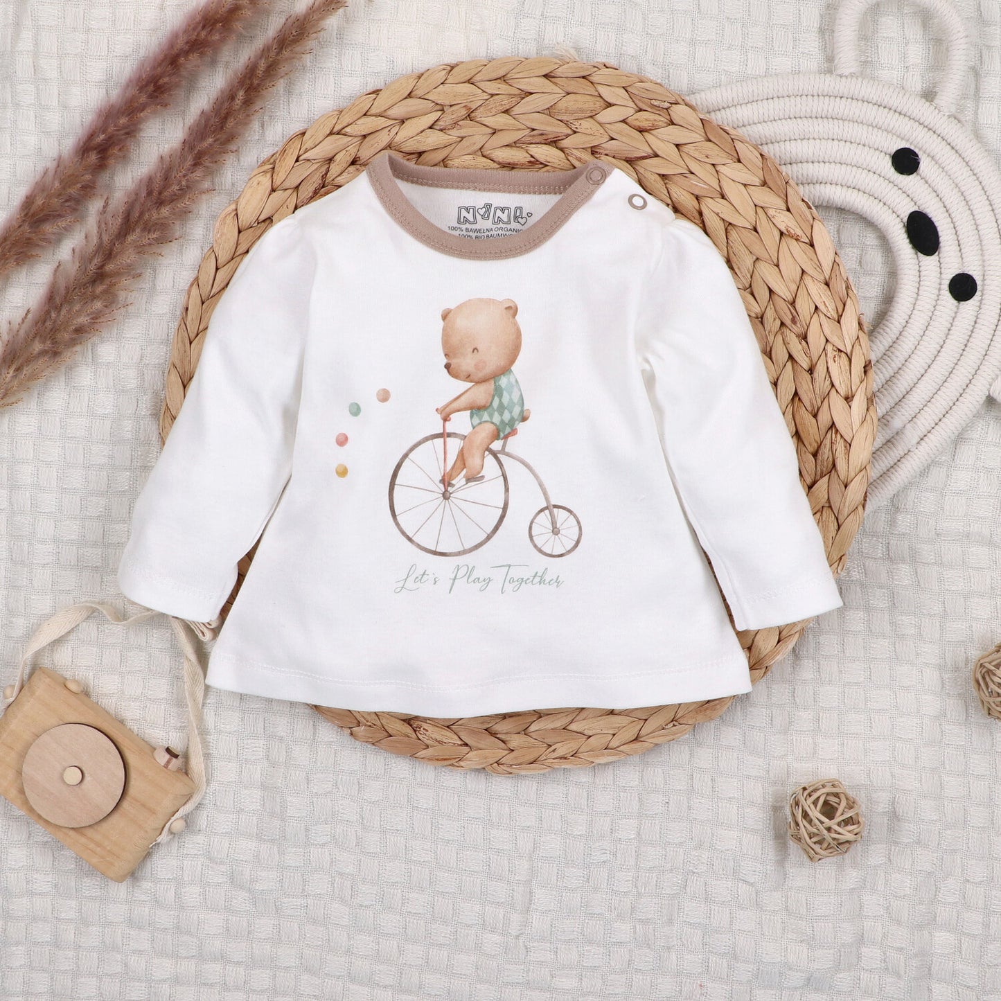 Blusa Bebé CIRCUS Algodón Orgánico Estampado Circo