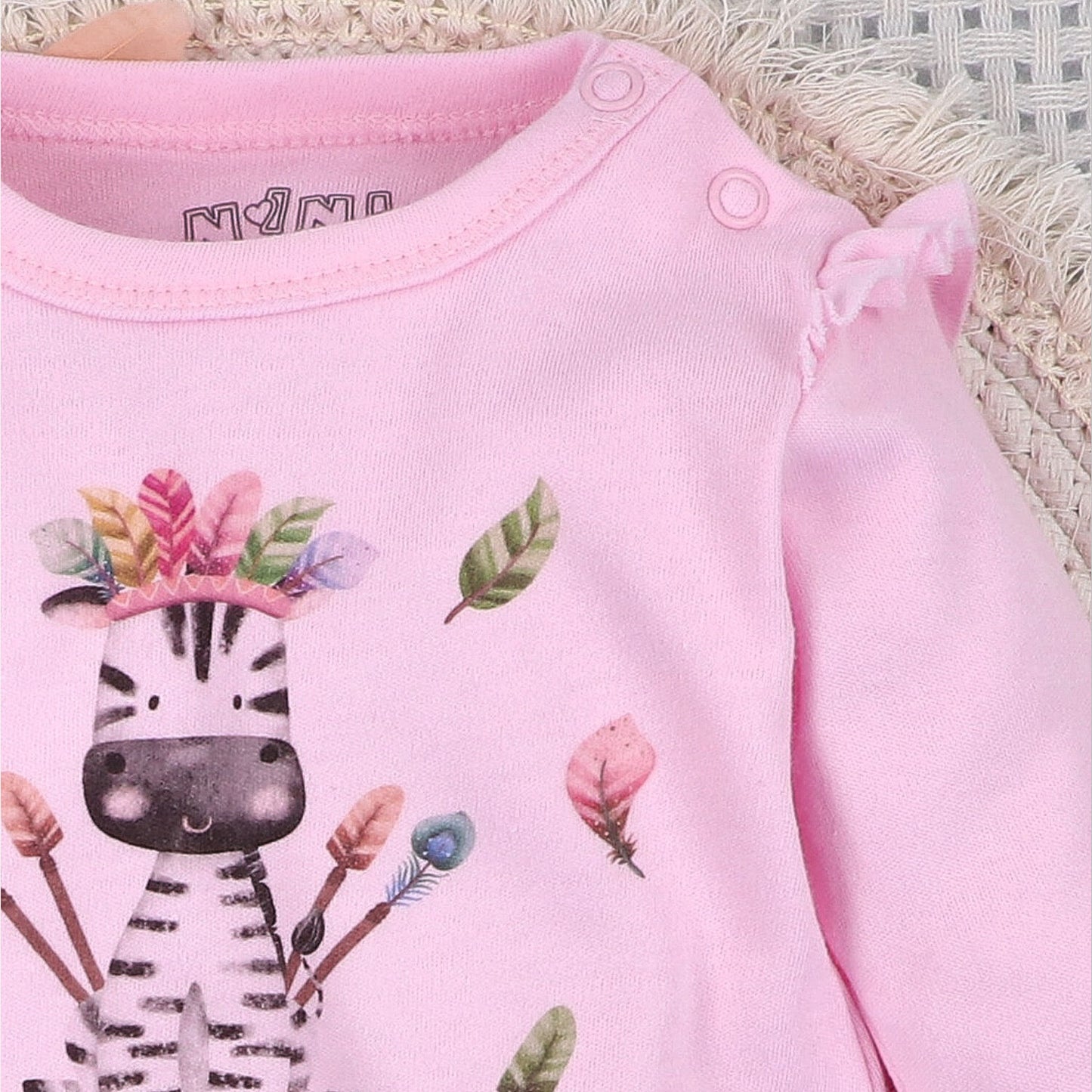 Blusa bebé Happy Animals algodón orgánico Polonia