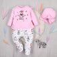 Blusa bebé Happy Animals algodón orgánico Polonia