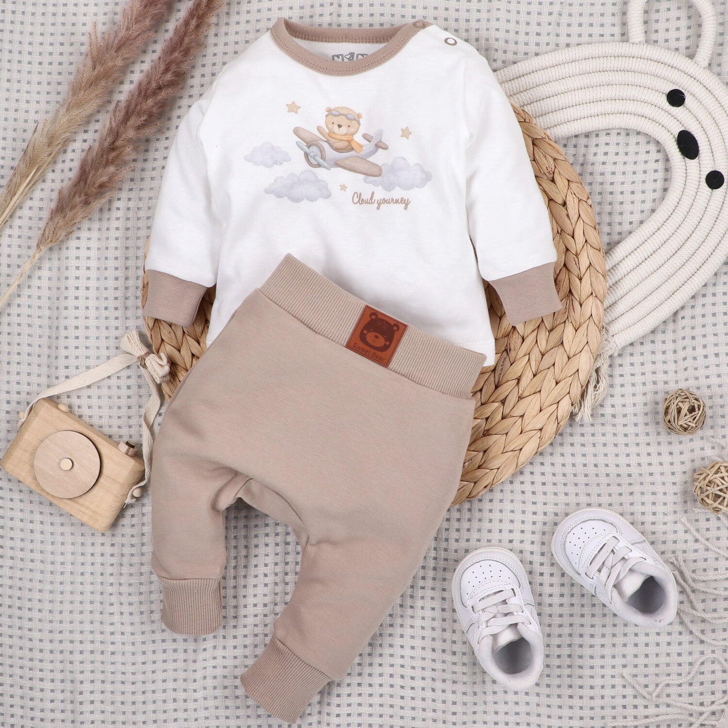 Blusa Bebé SKY JOURNEY Algodón Orgánico Estampado Aviones
