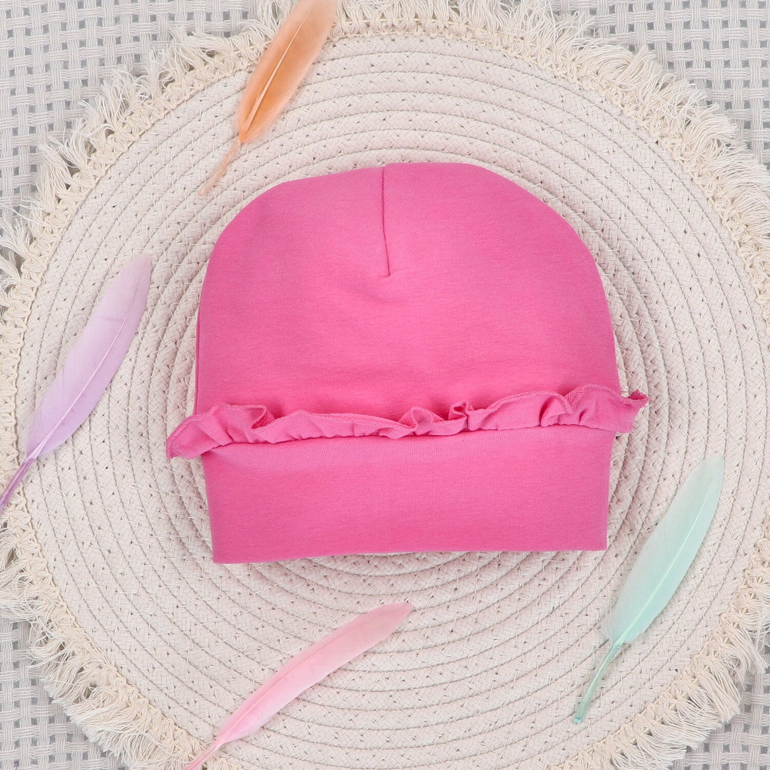 Gorrito bebé Happy Animals algodón orgánico colección
