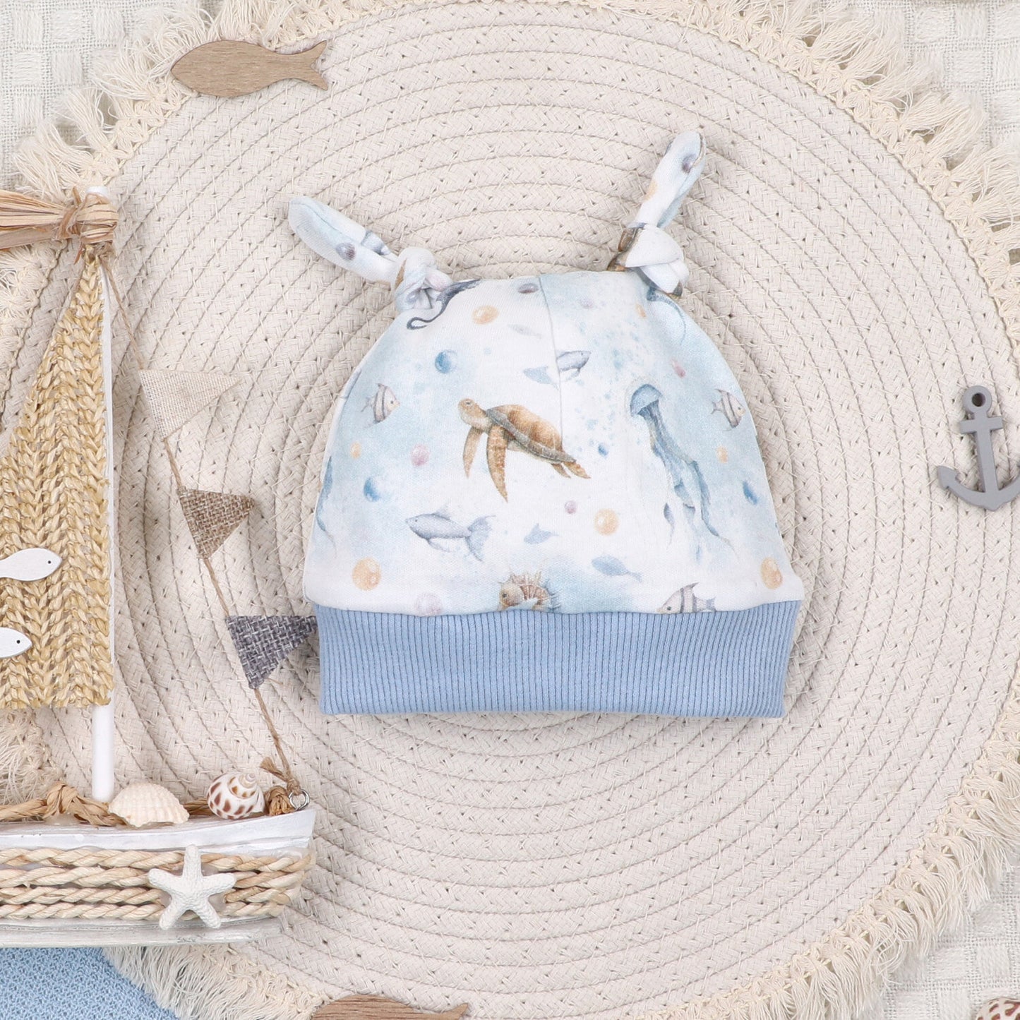 Gorro Bebé Prematuro SEA OF JOY Algodón Orgánico Mini