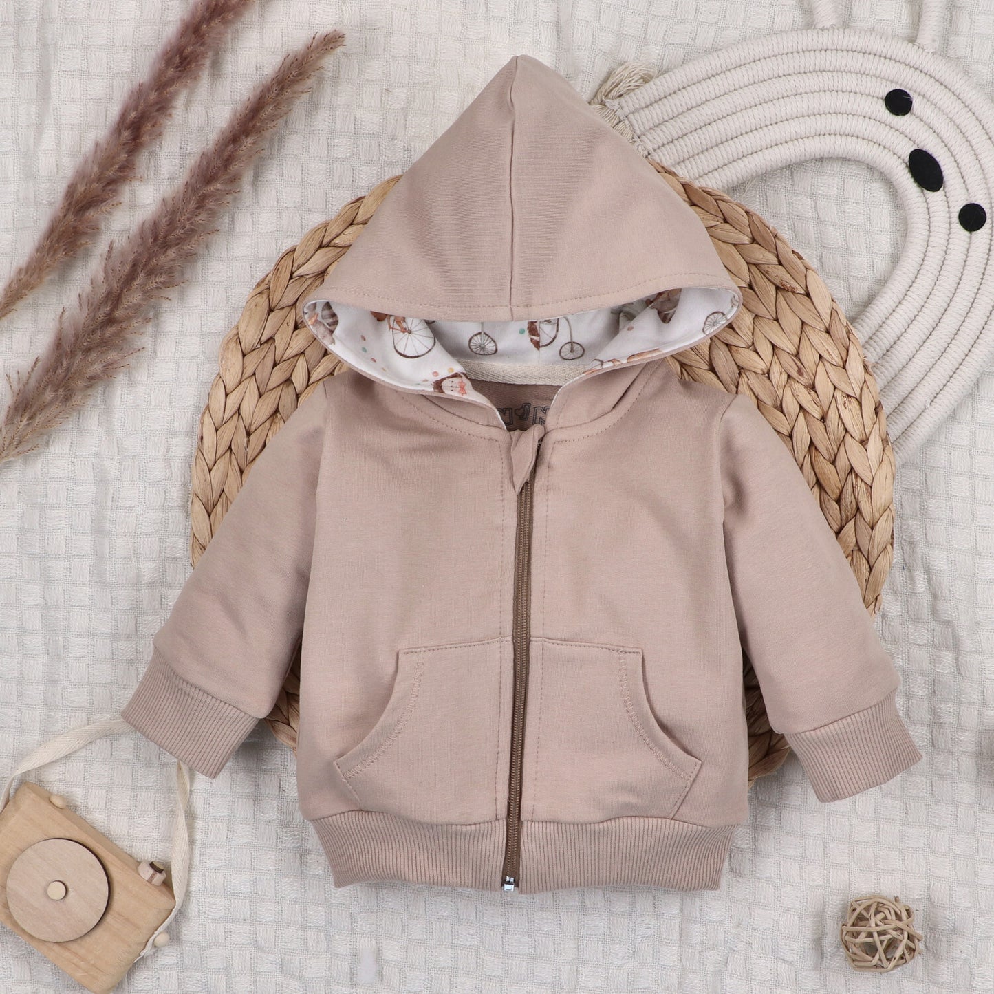 Sudadera Con Cremallera CIRCUS Algodón Orgánico Bebé