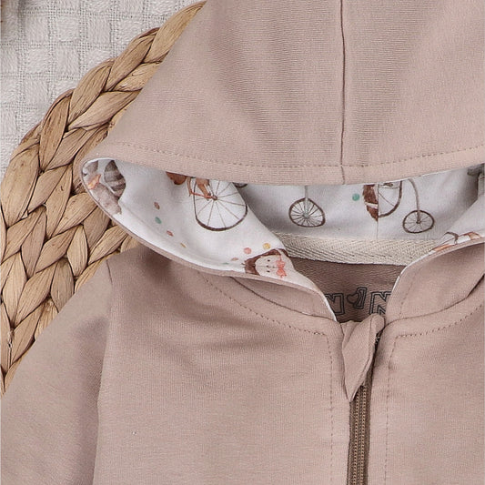 Sudadera Con Cremallera CIRCUS Algodón Orgánico Bebé
