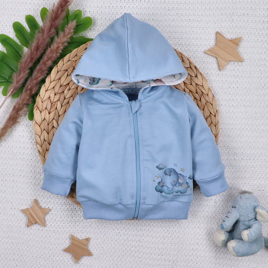Sudadera bebé LITTLE DREAMERS algodón orgánico cremallera