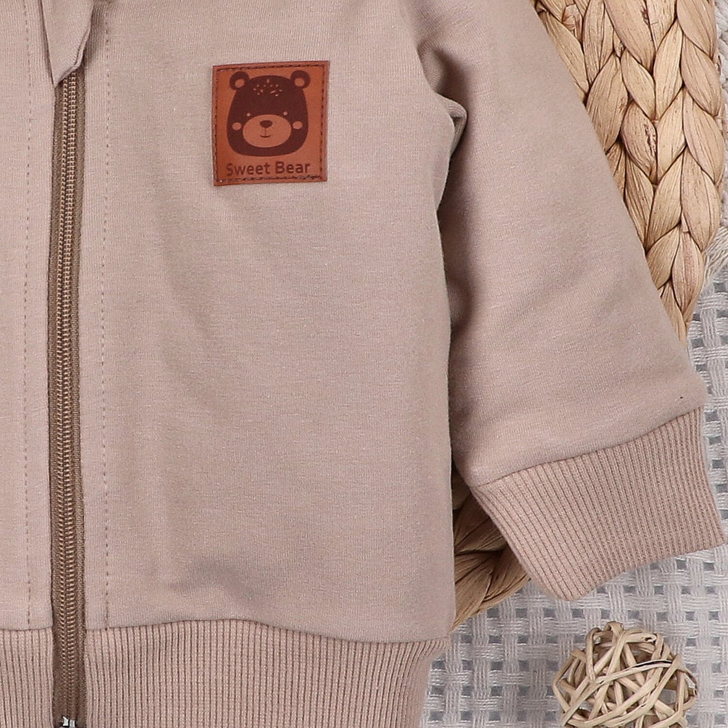 Sudadera Bebé SKY JOURNEY 95% Algodón + Elastano Cremallera