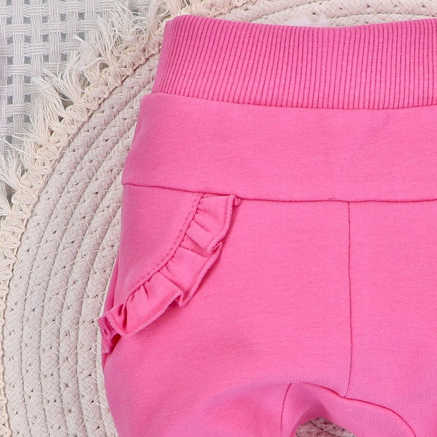 Pantalón felpa bebé Happy Animals orgánico 95% algodón