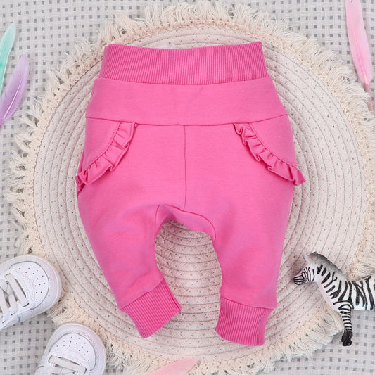 Pantalón felpa bebé Happy Animals orgánico 95% algodón