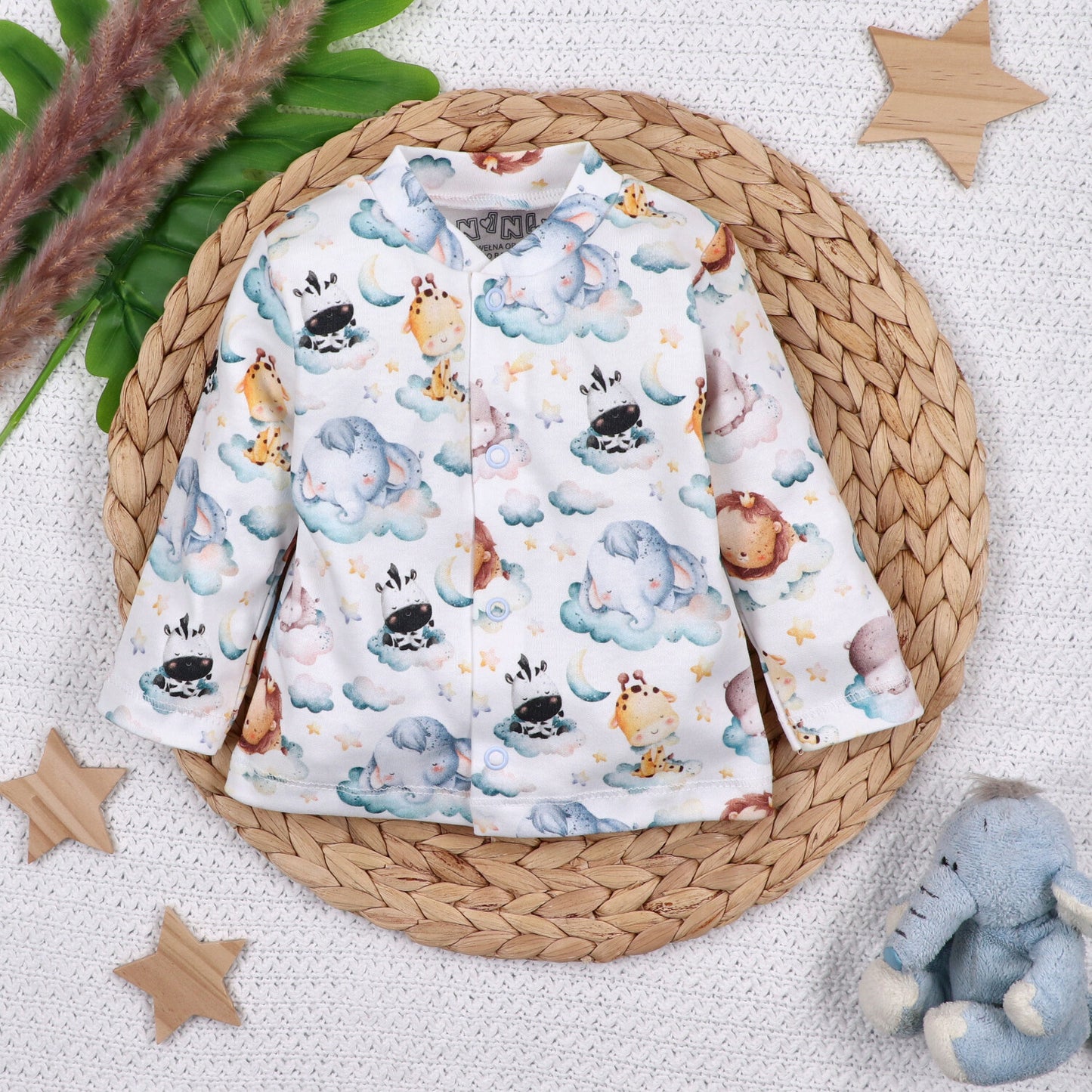 Camisita bebé LITTLE DREAMERS algodón orgánico con broches