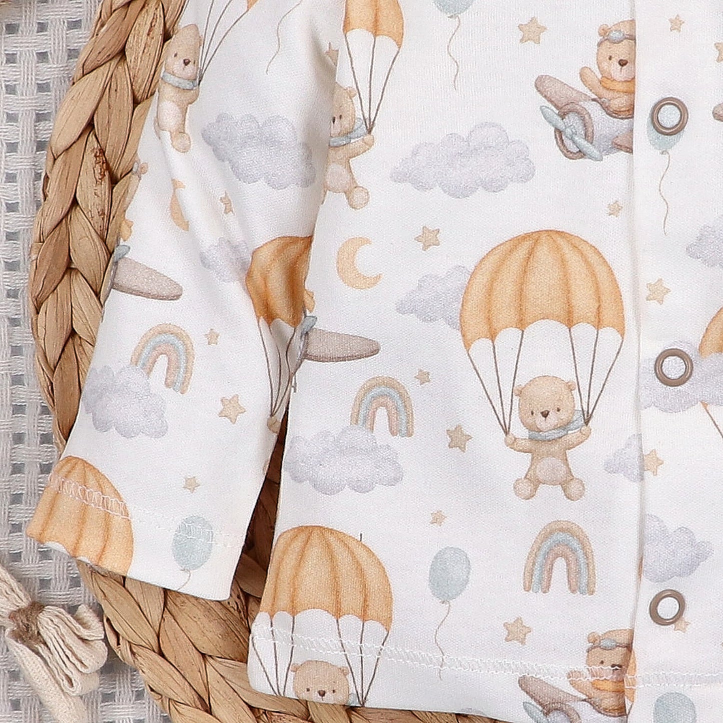 Blusa Abotonable Bebé SKY JOURNEY 100% Algodón Orgánico