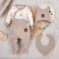 Conjunto Bebé SKY JOURNEY Body + Mameluco + Gorro OEKO-TEX