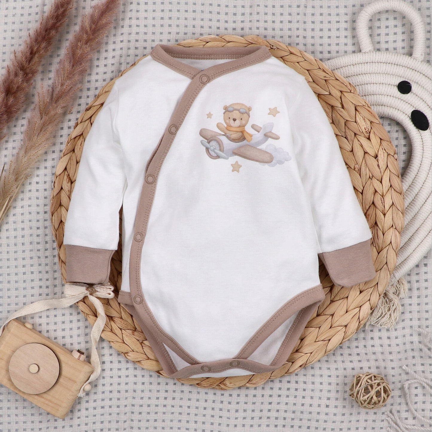 Conjunto 4 Piezas Bebé SKY JOURNEY Algodón Orgánico OEKO-TEX
