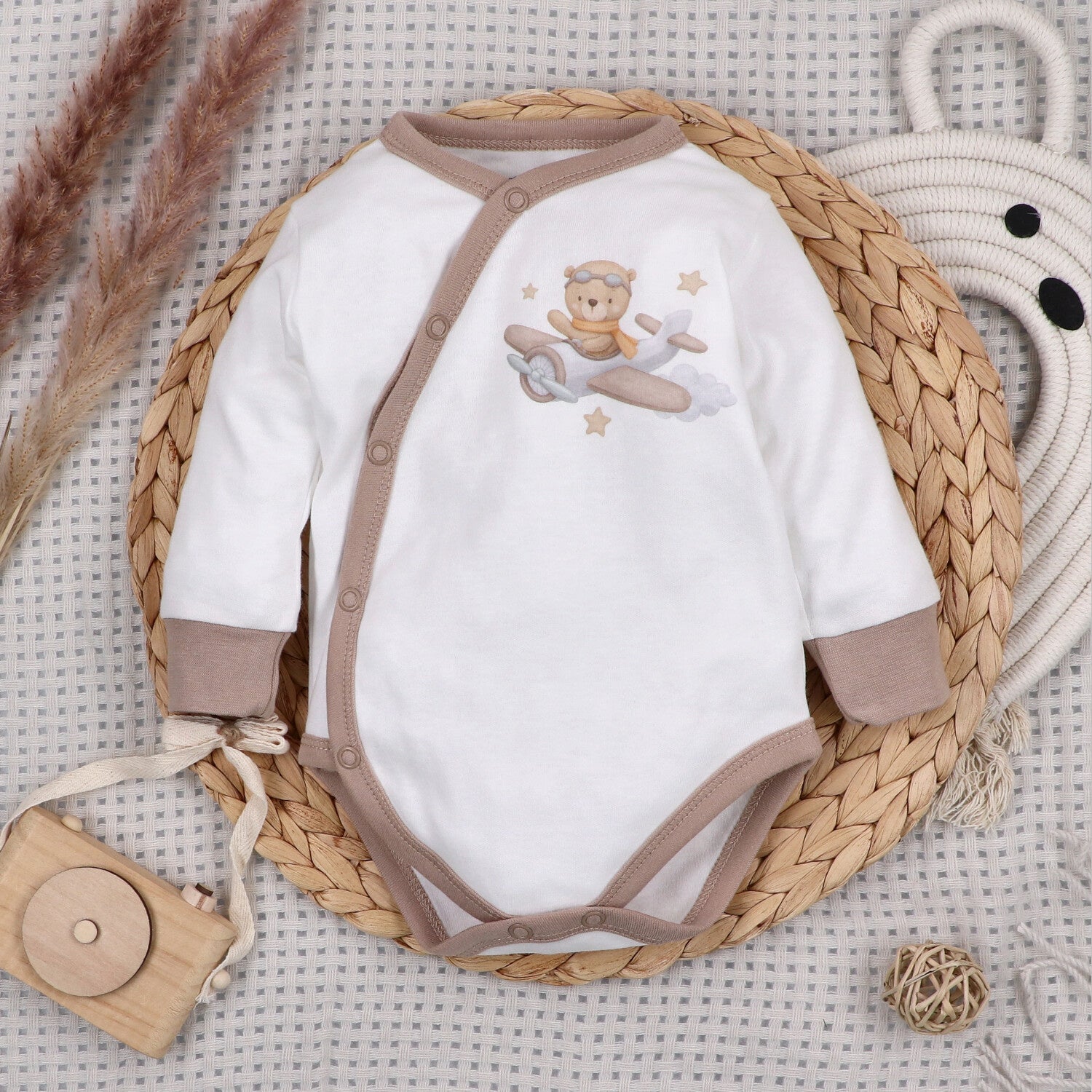 Conjunto 4 Piezas Bebé SKY JOURNEY Algodón Orgánico OEKO-TEX