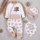 Conjunto Sweet Bears 4 piezas NINI bebé con semipantalón