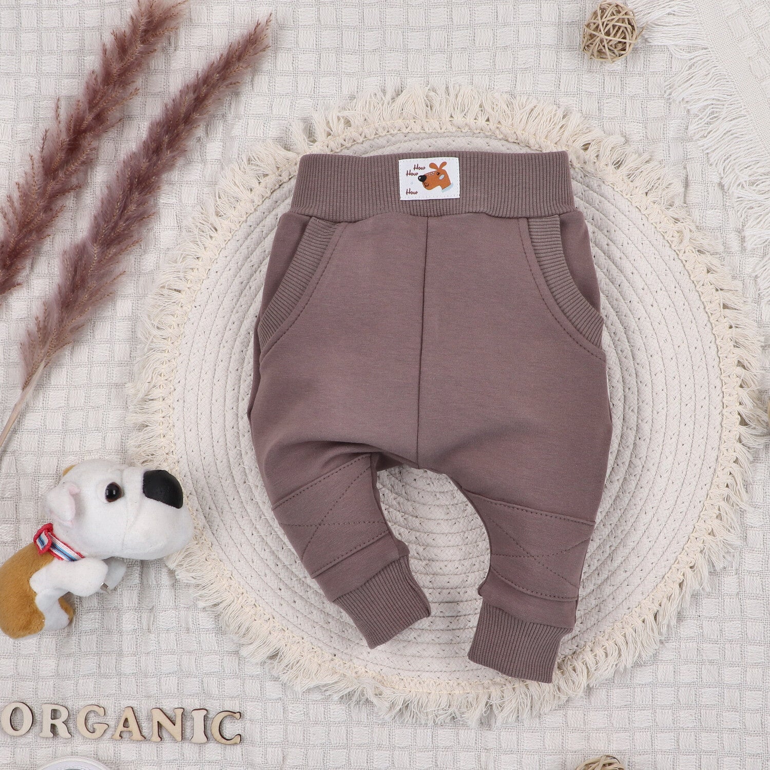 Conjunto 4 piezas NINI bebé con pantalón algodón orgánico