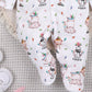 Mameluco bebé Happy Animals orgánico variante B colección