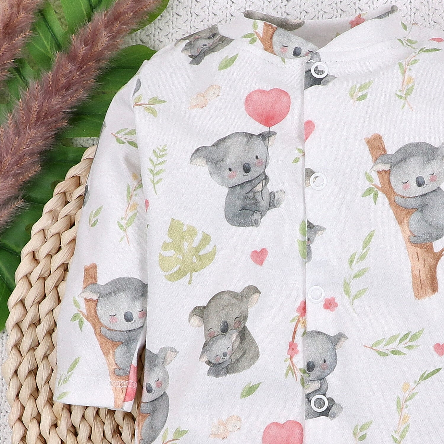 Mameluco Dulce Koala Algodón Orgánico Bebé Niño
