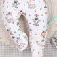 Semipantalón bebé Happy Animals algodón orgánico recién nacido