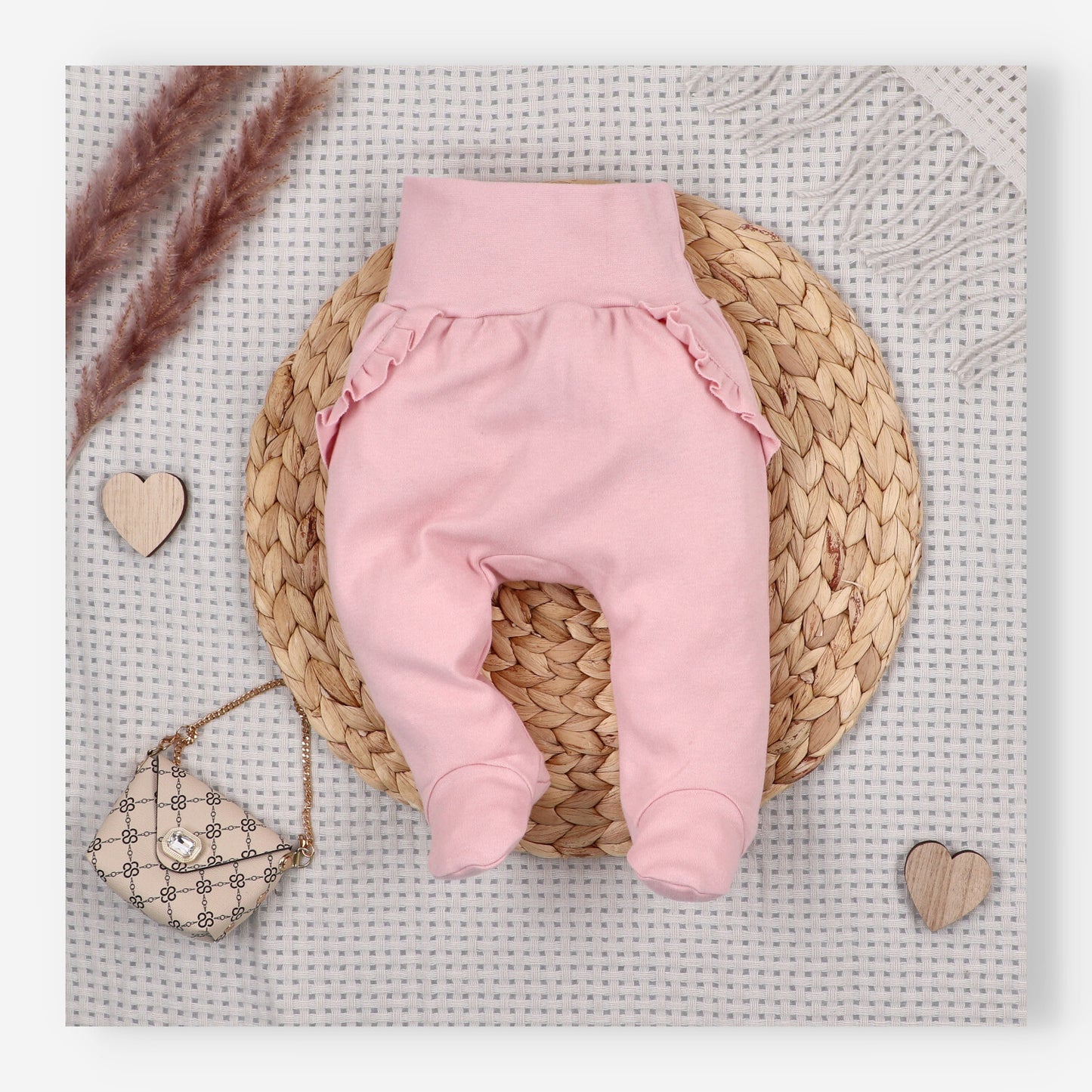 Pantalón bebé Pequeños Ratones algodón orgánico tipo mameluco