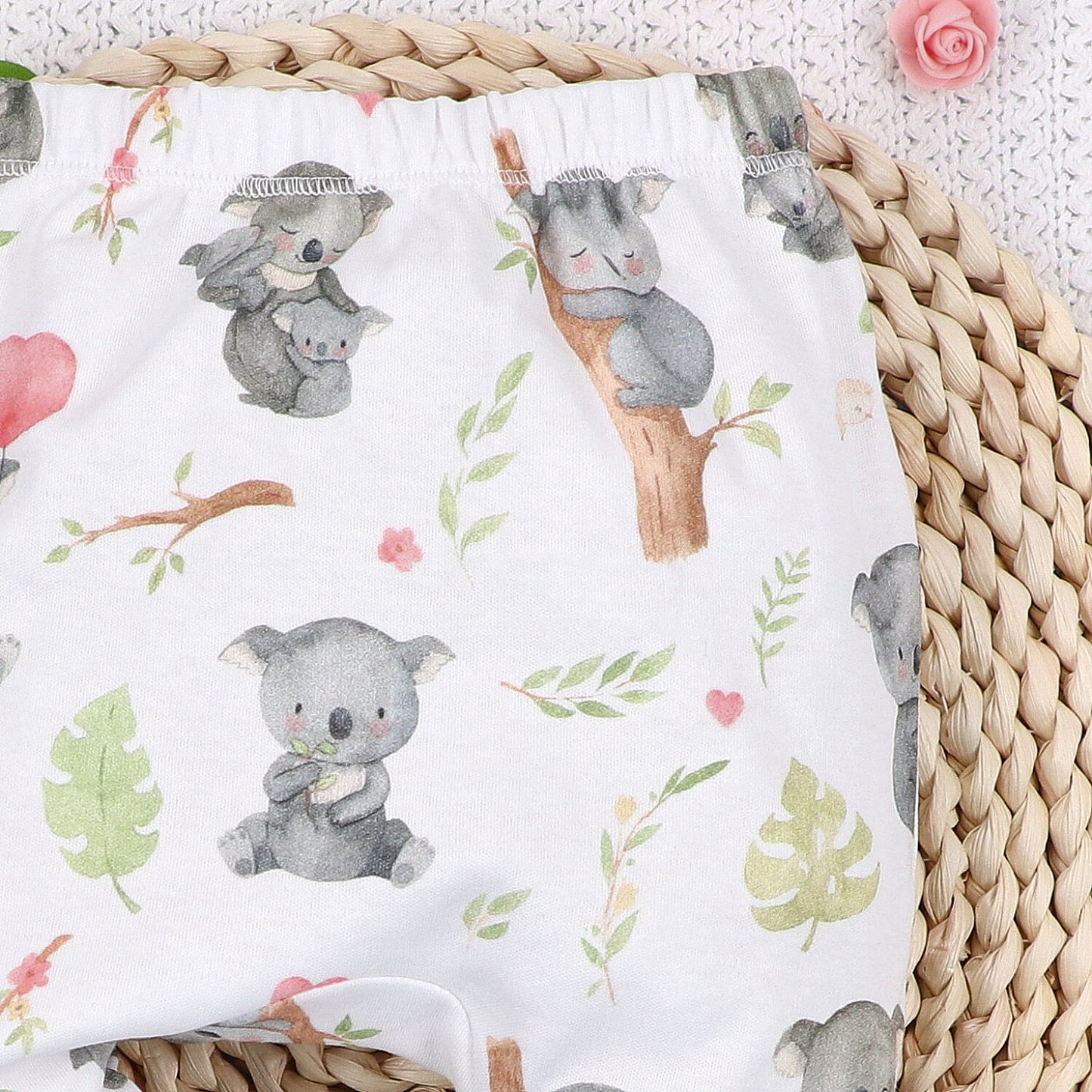 Mameluco Sin Pies Dulce Koala Algodón Orgánico Bebé