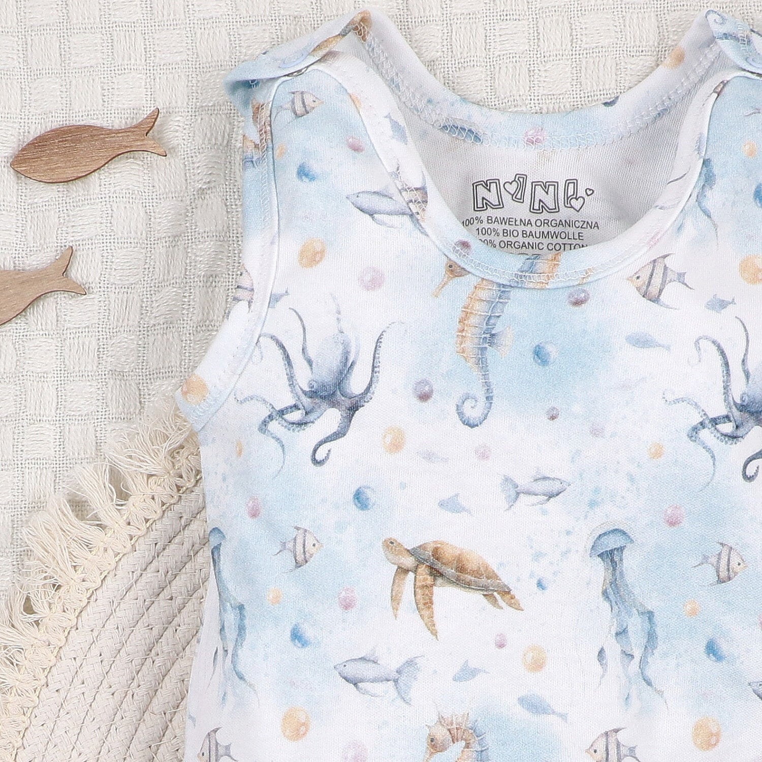 Pijama Bebé SEA OF JOY Algodón Orgánico con Broches