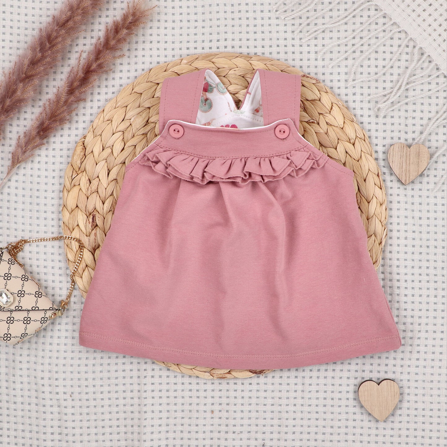 Vestido bebé niña Pequeños Ratones algodón orgánico