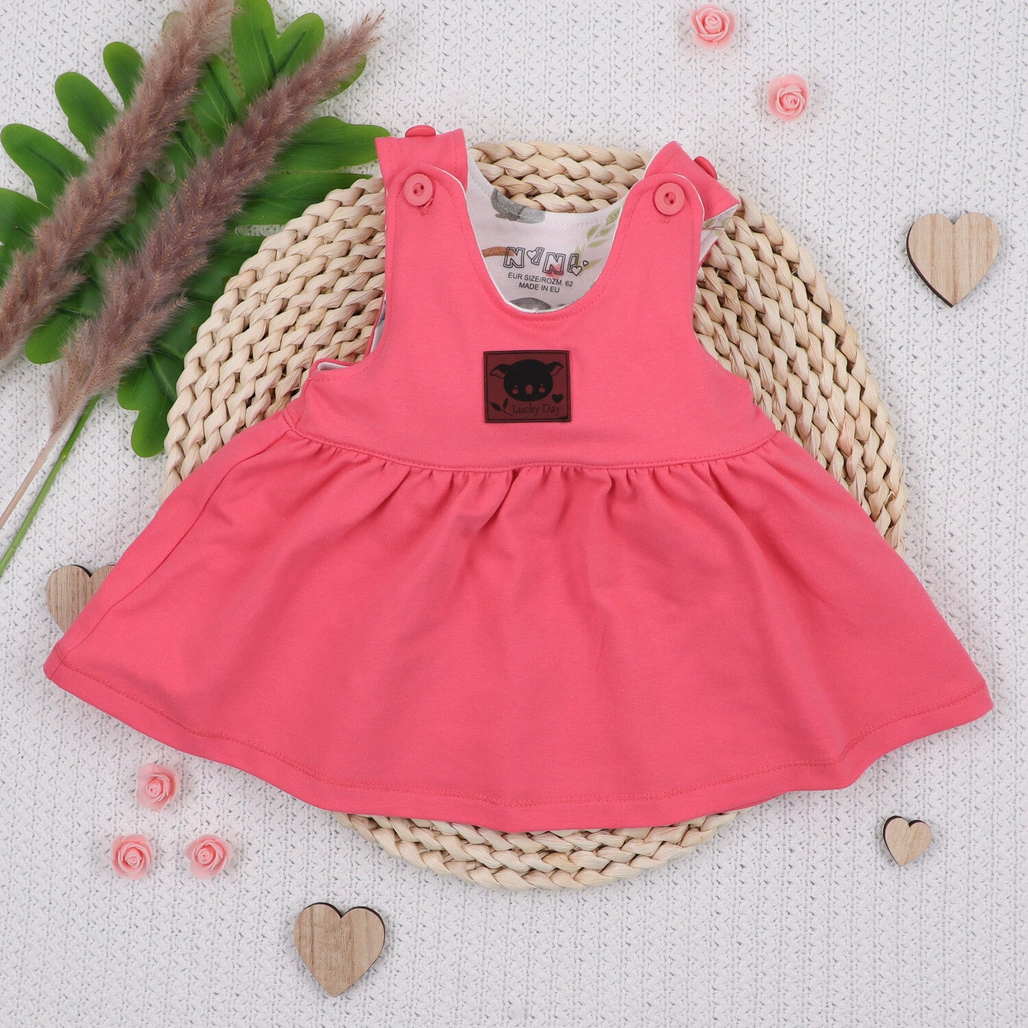 Vestido Bebé Niña Dulce Koala Algodón Orgánico