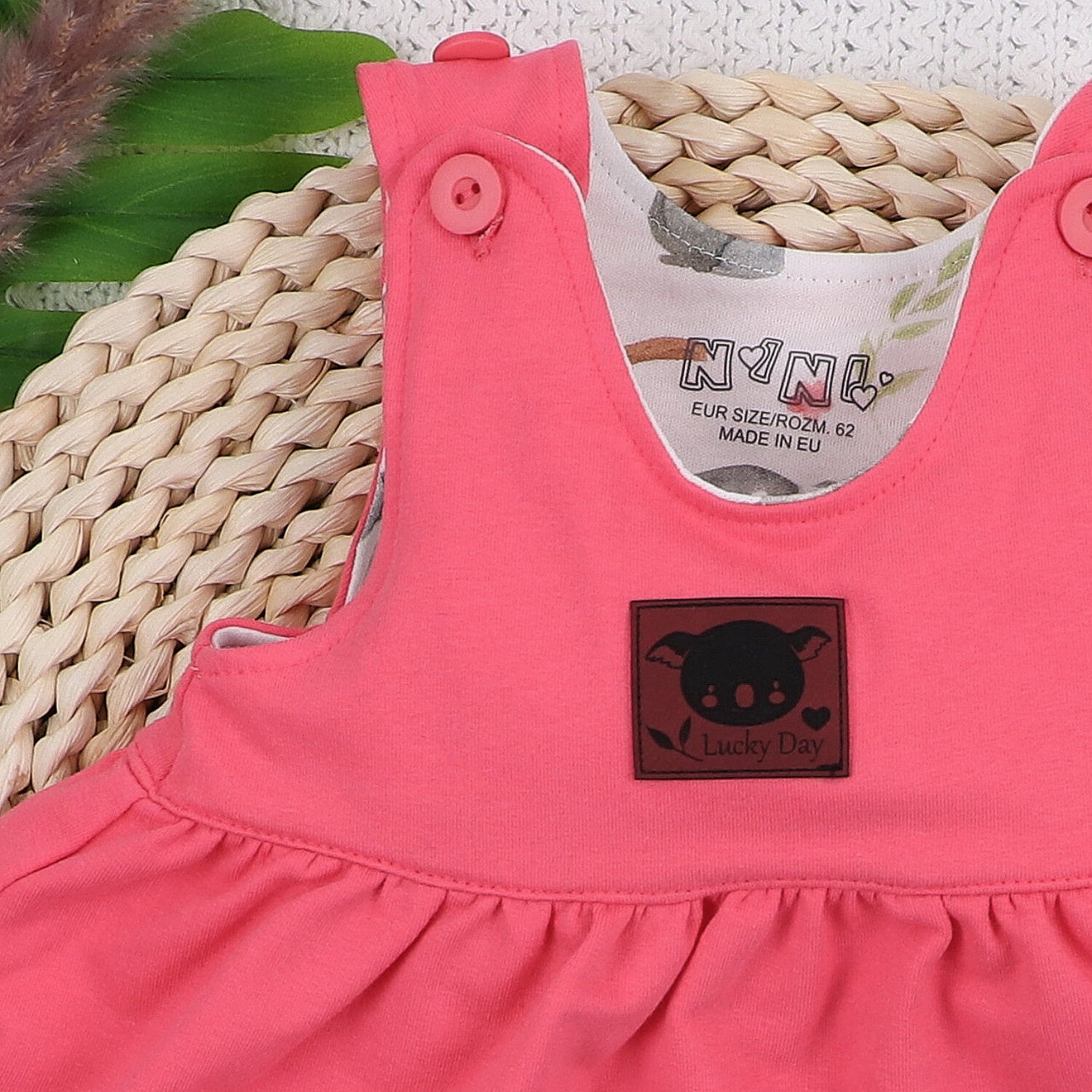 Vestido Bebé Niña Dulce Koala Algodón Orgánico