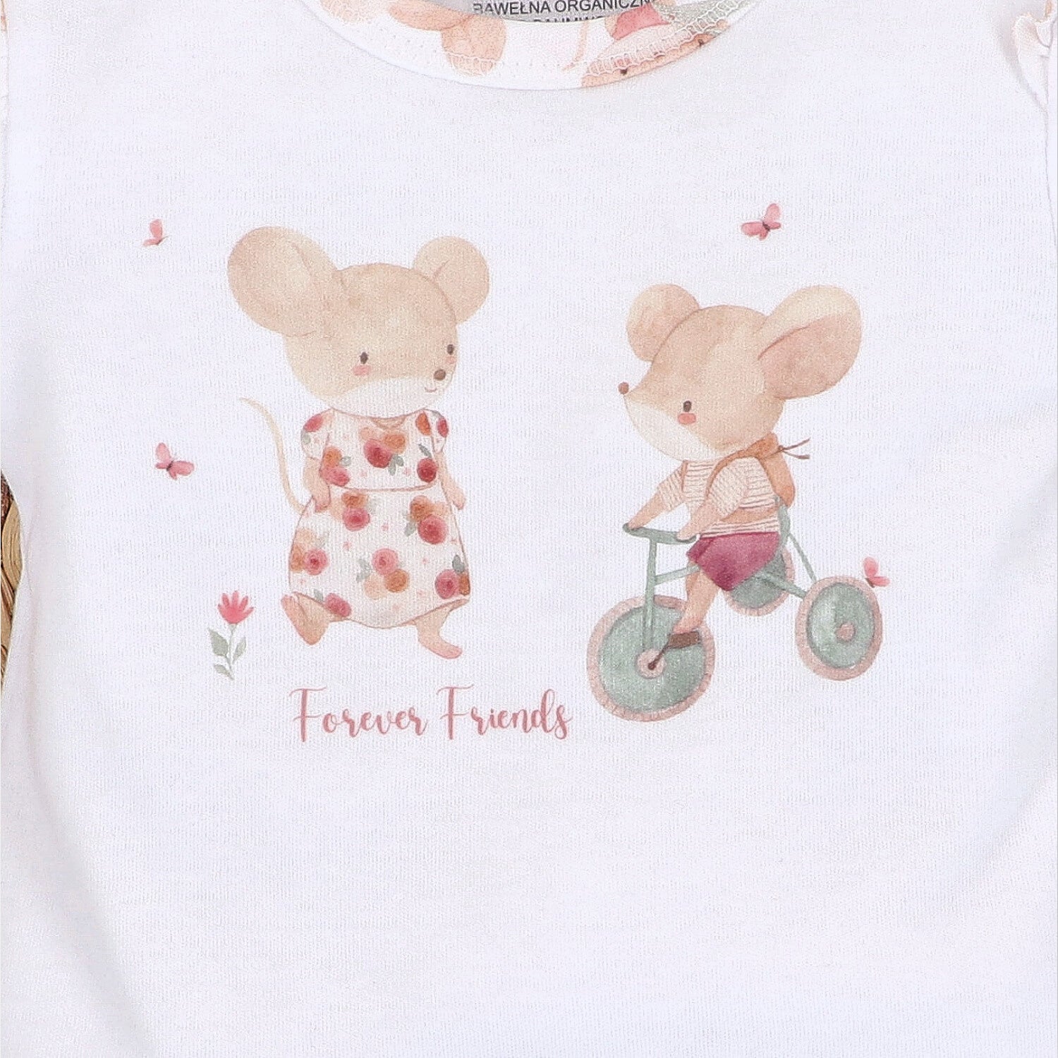 T-shirt bebé niño Pequeños Ratones algodón orgánico Polonia